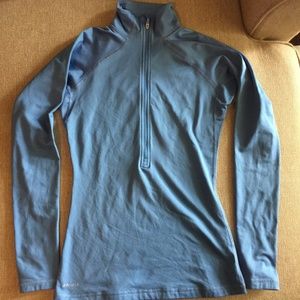 Nike Blue Dri Fit Quater Zip